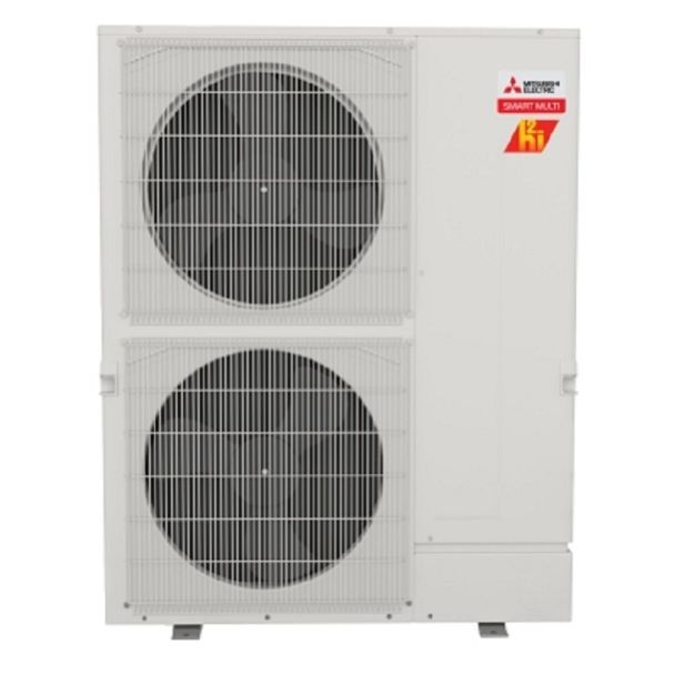 48,000 BTU 23 SEER Mitsubishi Multi-Zone Ductless H2i Hyper Heat Pump Condenser w/ Base Pan Heater-R410A