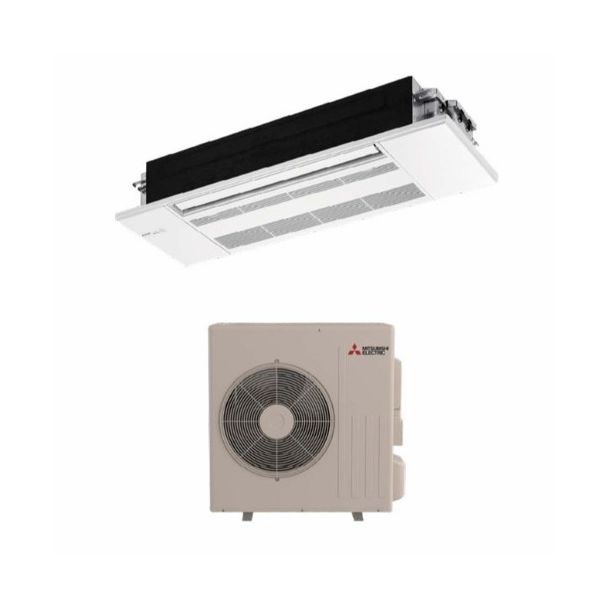 12,000 BTU Mitsubishi M-Series Floor Mount Mini Split – 20.7 SEER2, R454B, Dual Airflow & Quiet Year-Round Comfort for Small Spaces