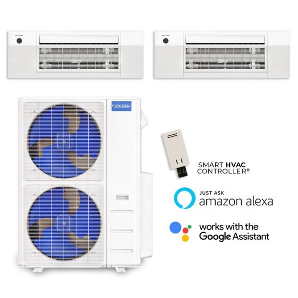 27,000-BTU-MRCOOL-DIY-5th-Gen-23-SEER2-Dual-Zone-Ceiling-Cassette-Mini-Split-Heat-Pump-System-R454B-|-230V-6-12-DIY-MULTI4-27HP-DIYCASSETTE06HP-230-DIYCASSETTE12HP-230
