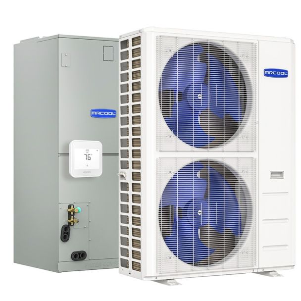 MRCOOL VersaPro 2nd Gen 5 Ton 15.2 SEER2 Central Ducted Heat Pump System - R454B - MVP-60-HP-C-230A00-O / MVP-60-HP-MUAH-230A00-O