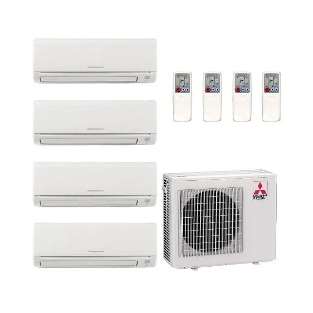 Mitsubishi Design Your Own Quad Zone Heat Pump System - Mitsubishi Quad Zone