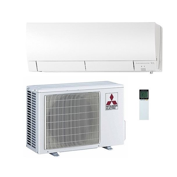 Mitsubishi 12,000 BTU 25.6 SEER2 Wall Mounted Mini Split Single Zone Heat Pump System - R410A - MSZ-GS12NA / MUZ-GS12NAHZ