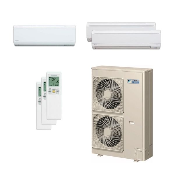 Daikin 48,000 BTU 18.8 SEER Tri Zone Heat Pump System 7+15+15 - Wall Mounted