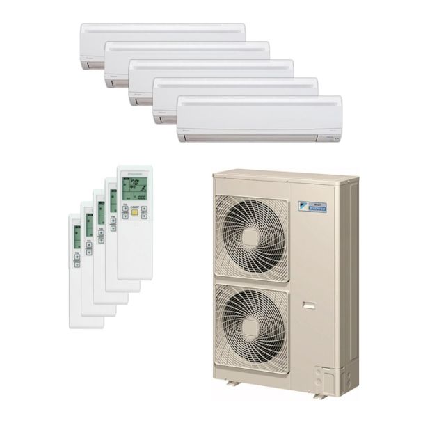 Daikin 48,000 BTU 18.8 SEER Five Zone Heat Pump System 9+9+9+9+18 - Wall Mounted