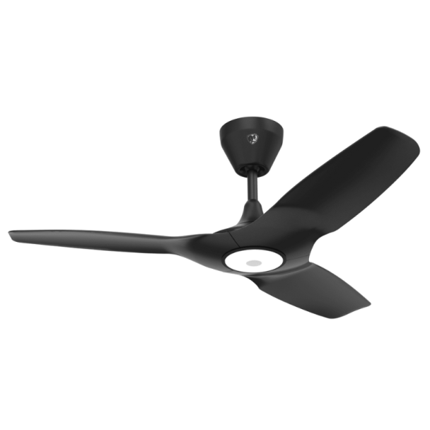 Big Ass Fans Haiku 44" Smart Indoor Ceiling Fan - Black Finish, Integrated LED (2700K), 19.3 Watts, Universal Mount, 5" Downrod, and Wireless Remote Control