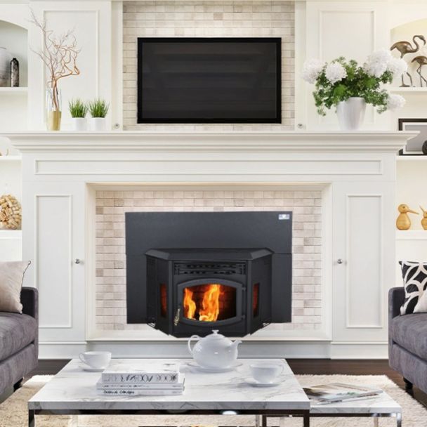Breckwell SP24I Blazer Pellet Stove Insert with Blower - Heats 2200 Sq Ft