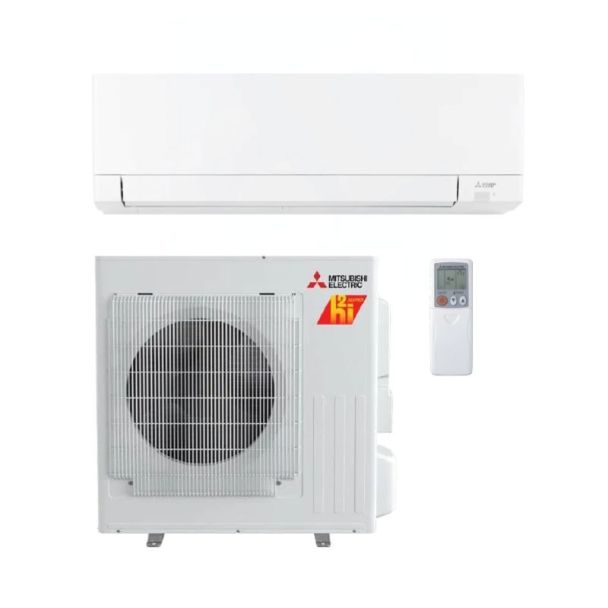 18,000 BTU Mitsubishi GX-Series 22.5 SEER2 Single Wall Mounted Mini Split Hyper Heat Pump System - R454B | MUZ-GX18NLHZ / MSZ-GX18NL