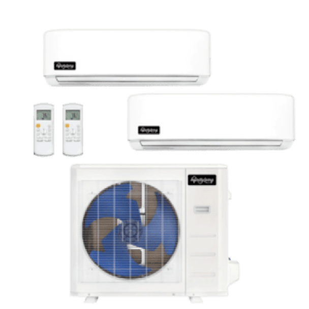 18,000 BTU Infinity Living DIYCOOL Multi Zone Mini Split Heat Pump System R454B | 230V - 9 + 9-EZ-18Z-M2B / EZ-09W-MB-2