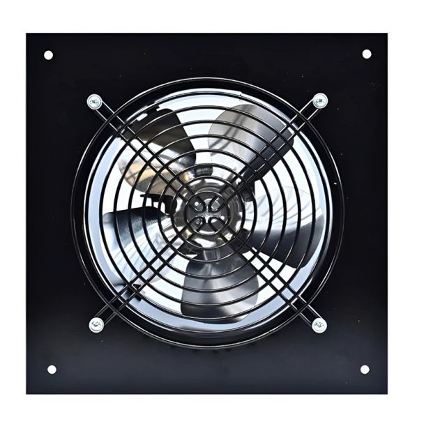 VENTS-US 8" OV1 Extract Axial Square Metal Fan, Direct Drive, 262 CFM, 1680 RPM, 115V  - OV1200