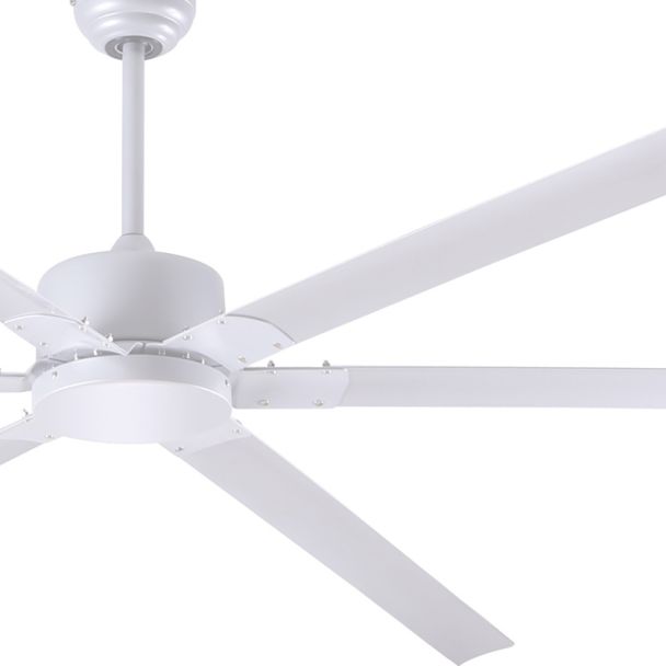 Canarm HVLS Fan, FANBOS 10' Industrial Indoor Ceiling Fan - 20693 CFM, 69 RPM, 120V, 1 Phase, 61.8 Watts, White - CP120WH