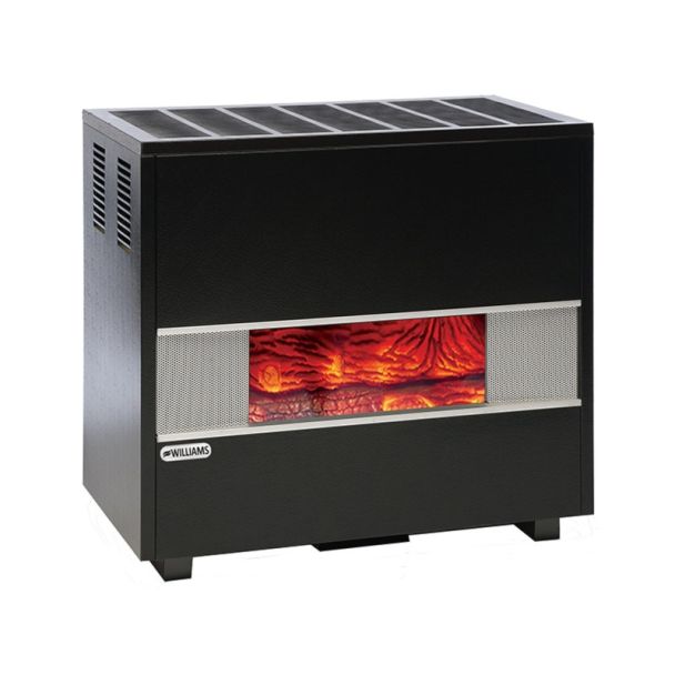 Williams - 35,000 BTU - Fireplace-Look Natural Gas Room Heater - 68% AFUE - With Blower