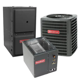 3 Ton 13 SEER 96% AFUE 100,000 BTU Goodman Gas Furnace and Air Conditioner System - Downflow
