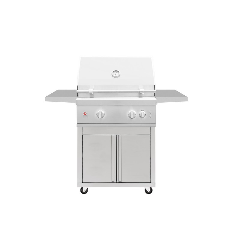 Summerset Stainless Steel Deluxe Cart for 30" Quest Grill - CART-QST30-DC