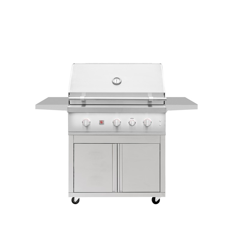 Summerset Stainless Steel Deluxe Cart for 36" Quest Grill - CART-QST36-DC