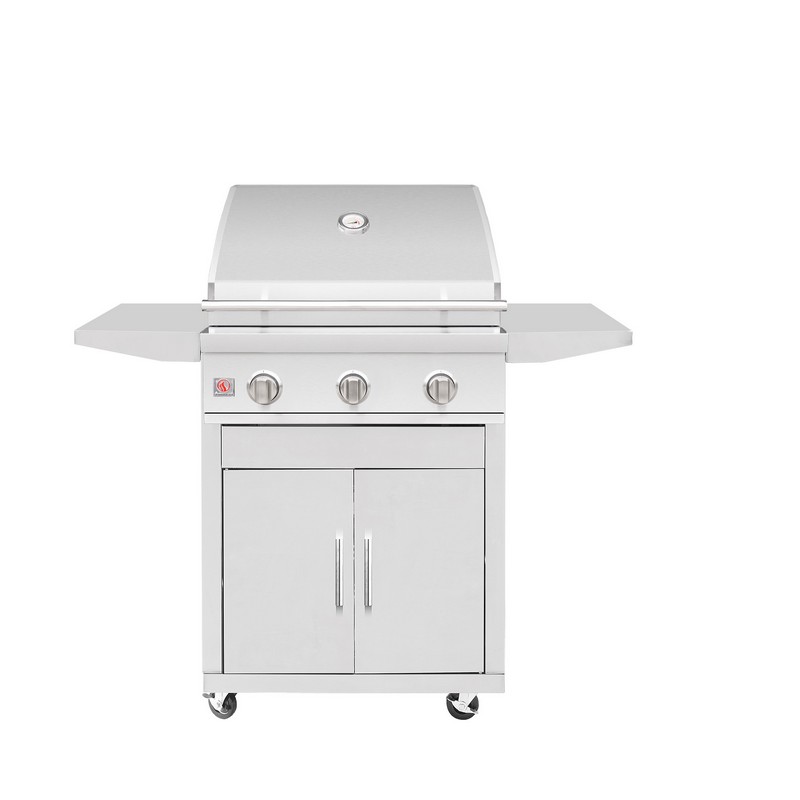 Summerset Stainless Steel Cart for 25" Sizzler Series Grills Grill - CART-SZR25