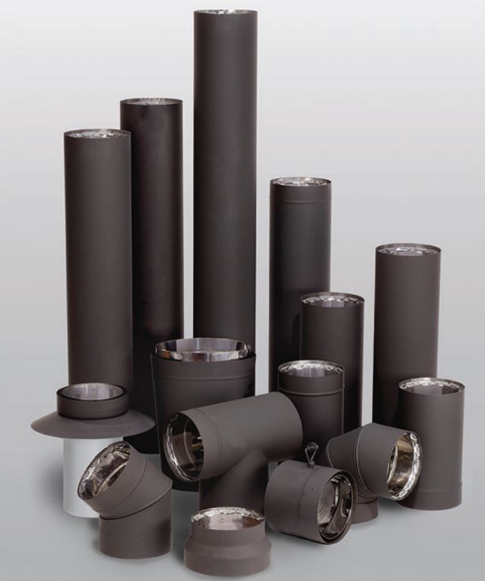 6 Inch Double Wall Stove Pipe Kit