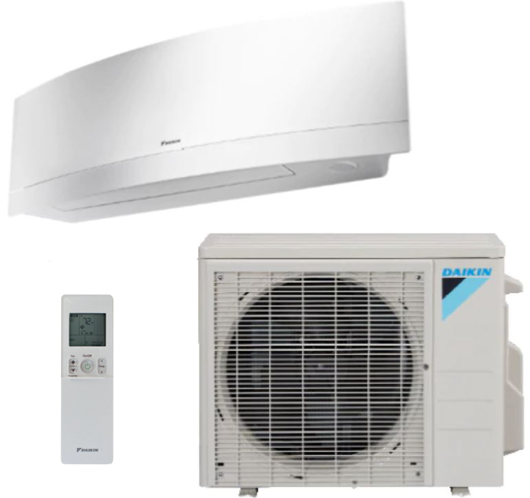 Daikin 18,000 BTU 14.5 SEER Single Zone Ductless Mini-Split Heat Pump  System Emura White Wall Mounted - FTXR18TVJUW / RX18RMVJU9 | HVACDirect.com