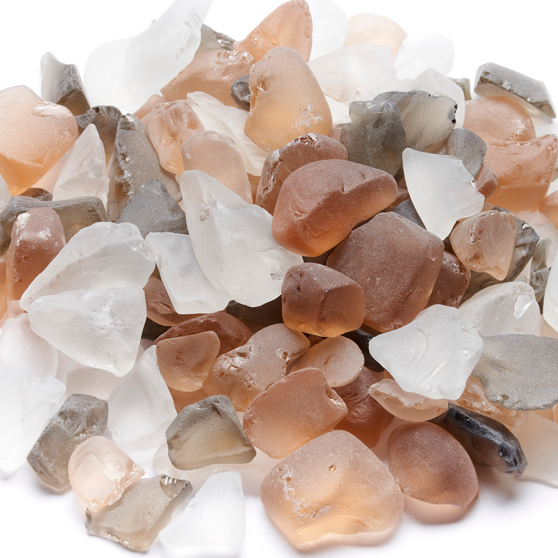 Tumbled Glass Ember Bed - Order ONE Kit for 40 to 60 inch fireplaces - Order TWO Kits for 70 to 100 inch fireplaces