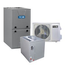 Hybrid 1.5 Ton 16 SEER2 80% AFUE 66,000 BTU ACIQ  High Efficiency Gas Furnace and Air Conditioner System | Inverter