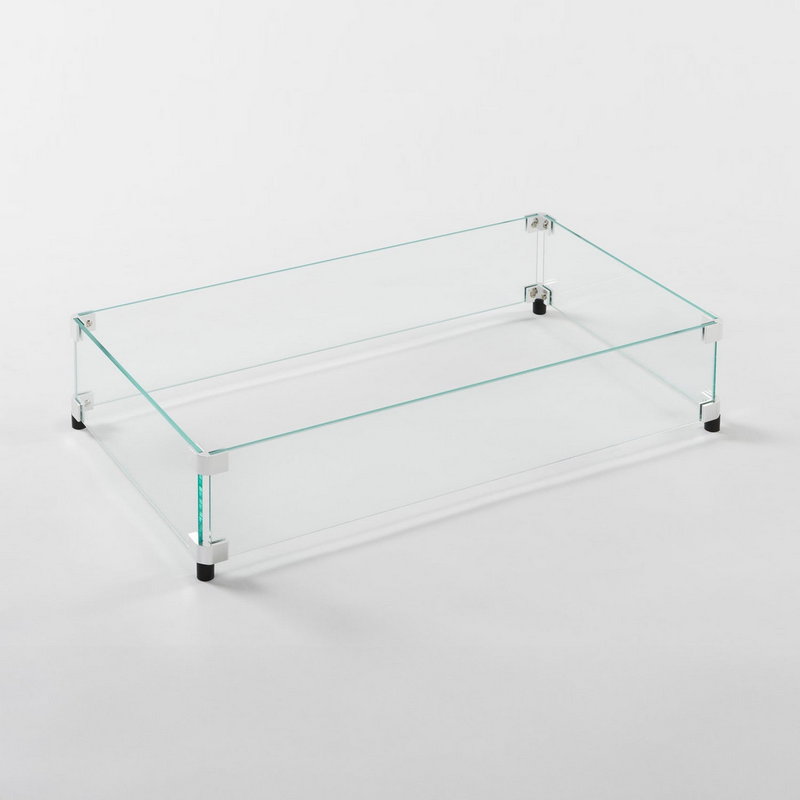 12" x 24" Rectangular Glass Wind Guard - GG-1224