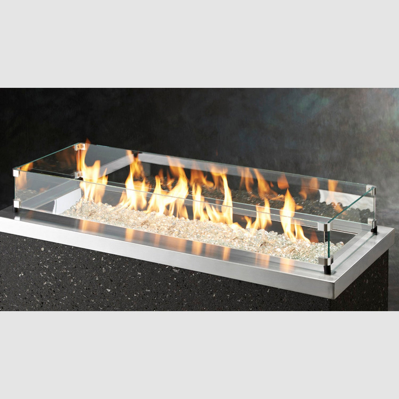 12" x 108" Linear Glass Wind Guard - GG-12108