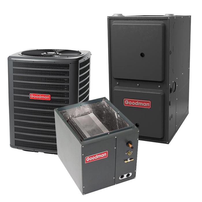 Goodman 5 Ton 13 SEER 96 AFUE 100,000 BTU Gas Furnace and Air