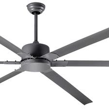 Canarm FANBOS HVLS Fan - 96" Industrial Indoor Ceiling Fan CP96PG - 16729 CFM, 105 RPM, 120V, 1 Phase, Grey