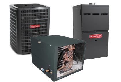 Goodman 3 Ton 14 SEER 80% AFUE 80,000 BTU Gas Furnace and Air Conditioner  System - Horizontal - GSX140361 / CHPF3642C6 / GMES800804CN | HVACDirect.com
