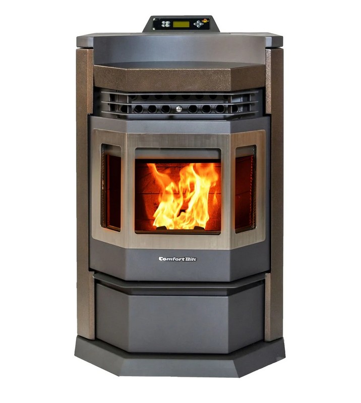 HP22N-Brown-SS Pellet Stove
