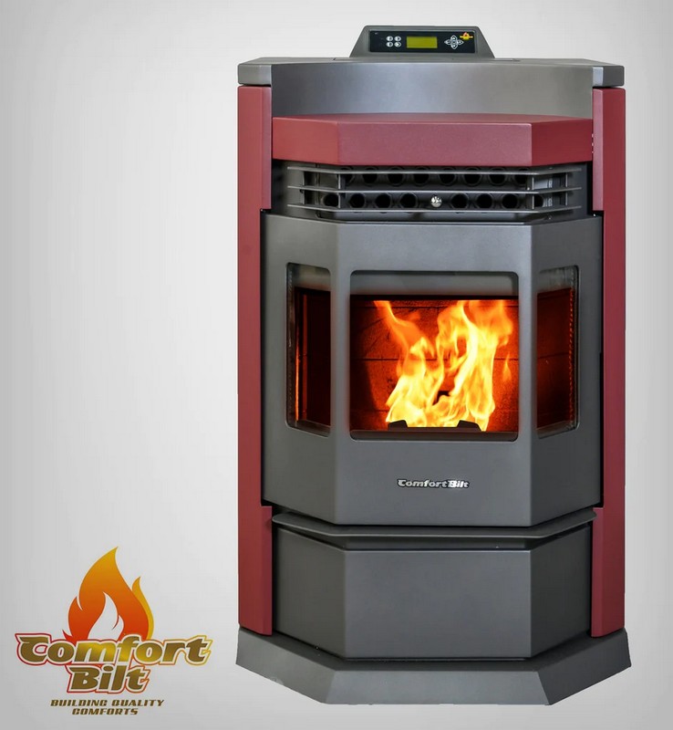 HP22N-Burgundy Pellet Stove