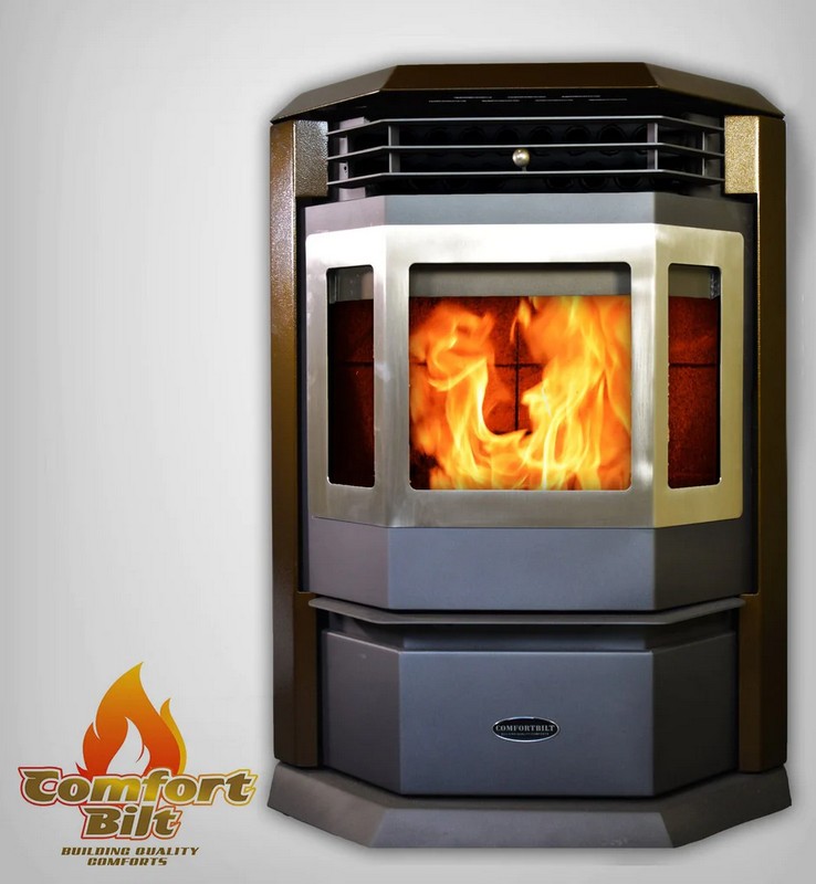 HP22-Brown-SS Pellet Stove