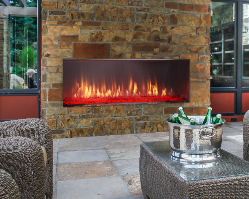 Majestic 51Inch Lanai Outdoor Gas Fireplace ID18068ODLANAIG51