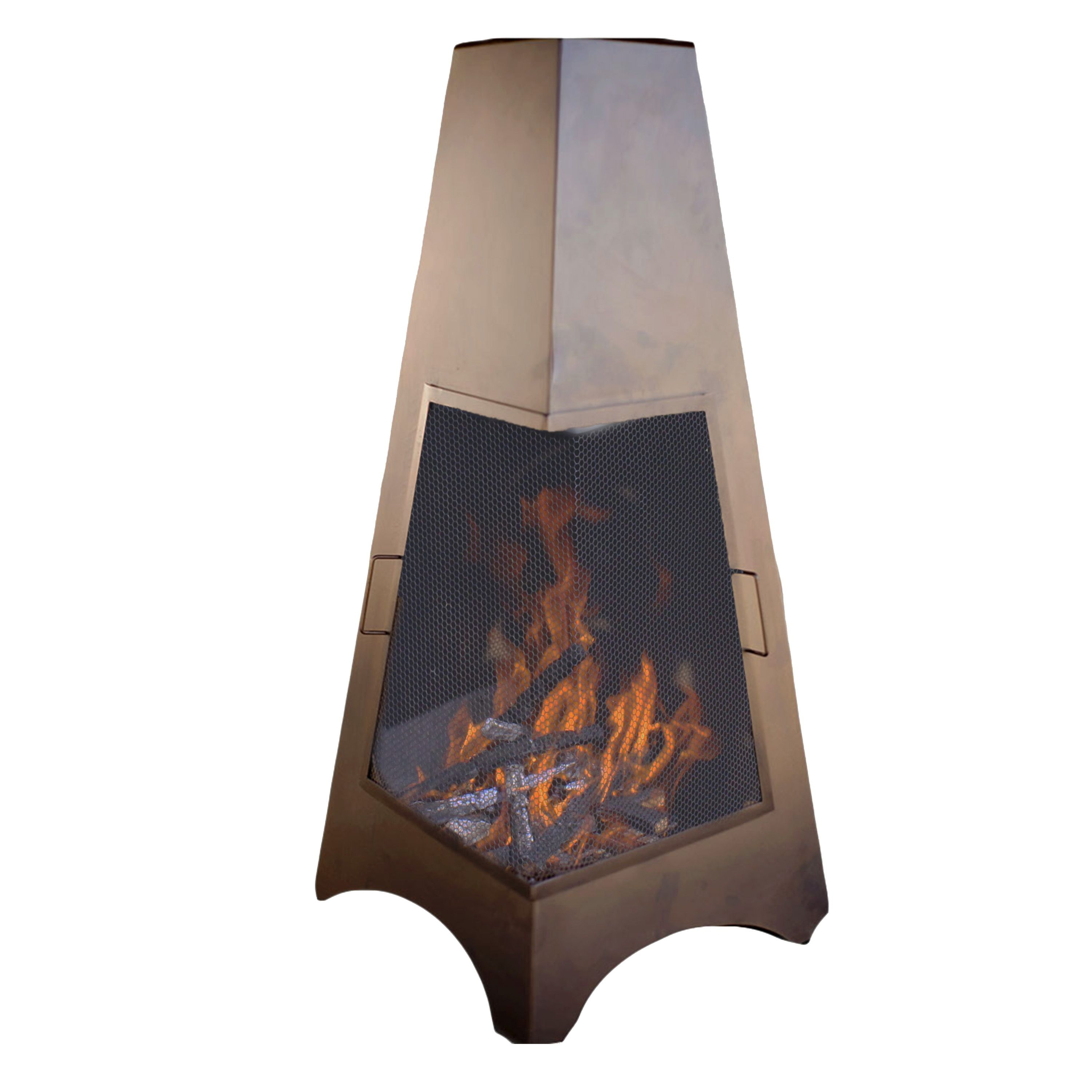 Buck Stove 46 Bronze Pyramid Wood Burning Chimenea - MA PYFP46-WOOD |  HVACDirect.com