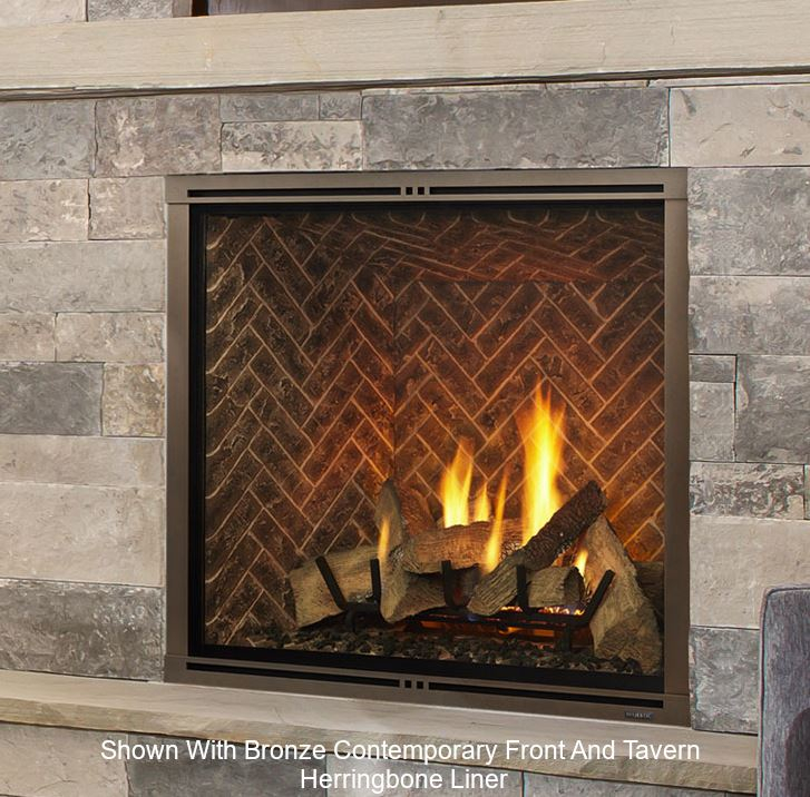 Majestic Marquis II Inch Top Direct Vent Fireplace with IntelliFire Touch ignition (NG)