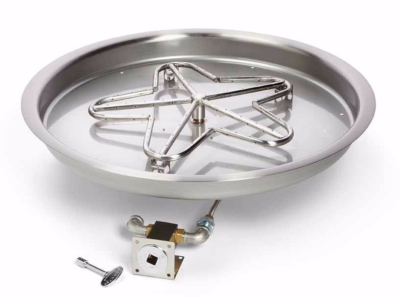 HPC 19 Inch Match Lit Gas Fire Pit Kit PENTA19 MLFPKFLEX