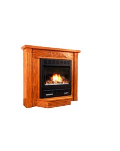 Buck Stove Model 1127 Ventless Gas Fireplace With Blower - 22-Inch 
