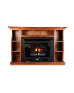 Buck Stove 32-Inch Ventless Gas Fireplace With Blower - 34 Contemporary