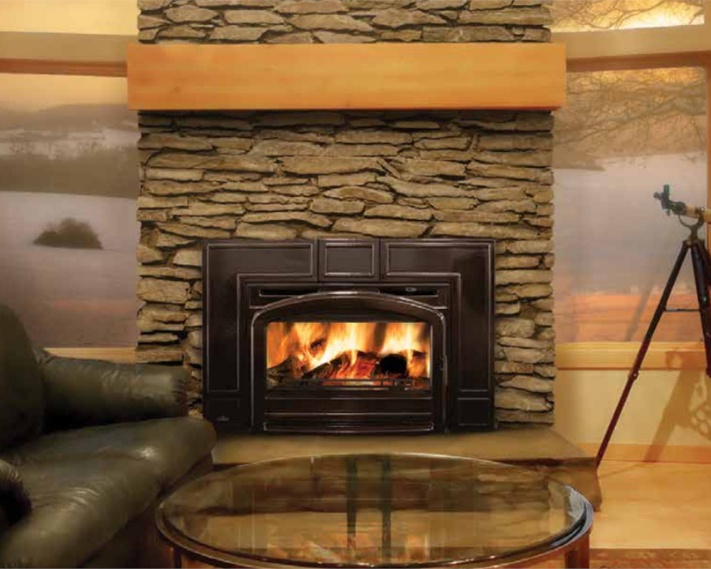 Napoleon Oakdale Wood Burning Insert With Blower u0026 Front - EPI3C/EPI3T/EPI3TN  | HVACDirect.com