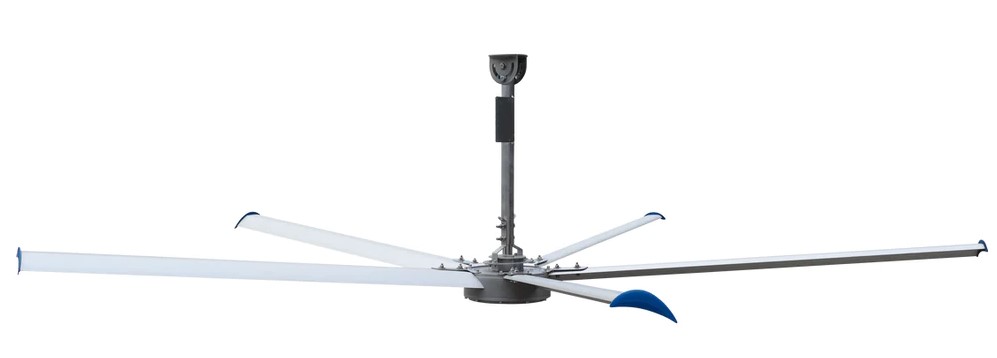 Patterson V-Series 16FT HVLS Ceiling Fan 116,360 CFM Covers 16,218 Sq Ft 220V Single Phase