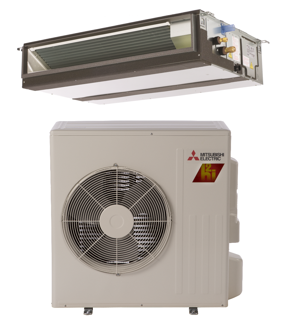 Mitsubishi 12,000 BTU 19.3 SEER Concealed Duct Mini-Split Single Zone H2i  Hyper Heat Heat Pump - PEAD-A12AA7 / SUZ-KA12NAHZ | HVACDirect.com