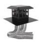 Direct Vent Kit- 3IN x 35FT With Decorative Cap