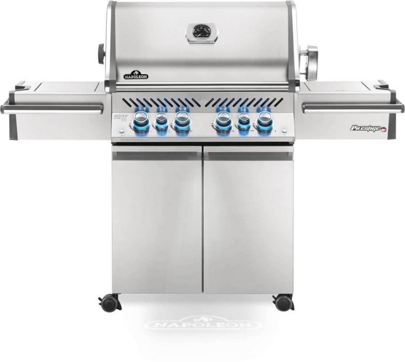 Napoleon 32" Presitge PRO Freestanding Gas Grill & Cart with Infrared Rear and Side Burner for Natural Gas - PRO500RSIBNSS-3