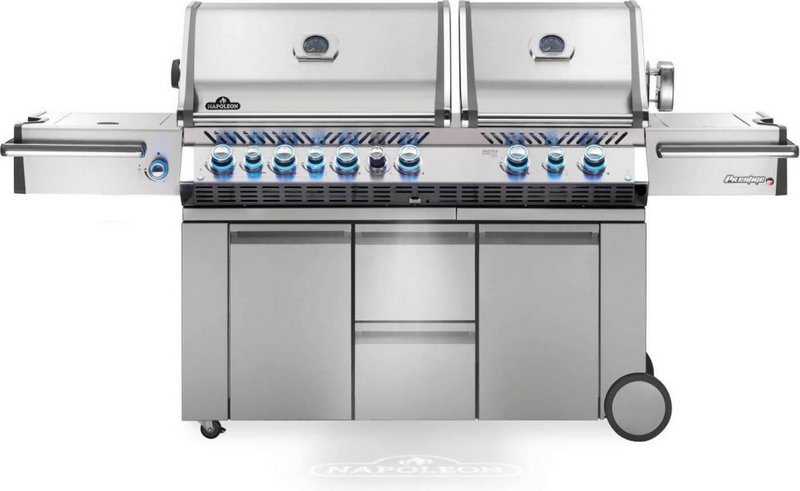 Napoleon 44" Presitge PRO Freestanding Gas Grill & Cart with Power Side, Infrared Cooking and Rear Burner for Natural Gas - PRO825RSBINSS-3