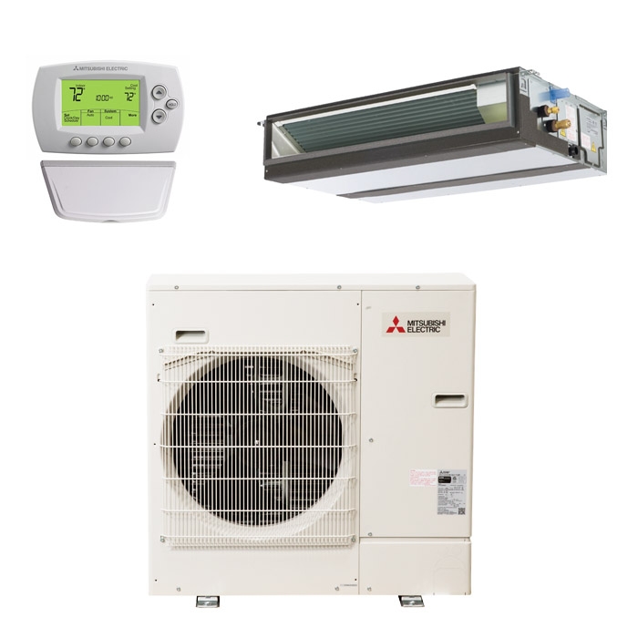 Mitsubishi 24,000 BTU 19.6 SEER Single Zone Heat Pump System