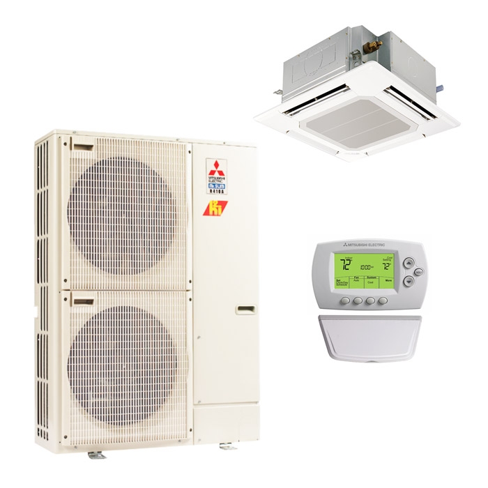 Mitsubishi 42,000 BTU 14.8 SEER Single Zone Heat Pump System - Ceiling  Cassette - PLA-A42EA7 / PUZ-HA42NKA / PLP-41EAEU / MHK2 | HVACDirect.com