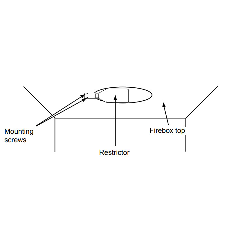 Restrictor Plate For Aggressive Vertical Venting- RP4 (See Appliance Manual)