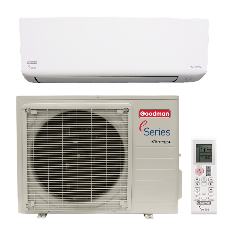 Goodman E Series 12,000 BTU 18 SEER2 Single Zone Wall Mounted Mini ...