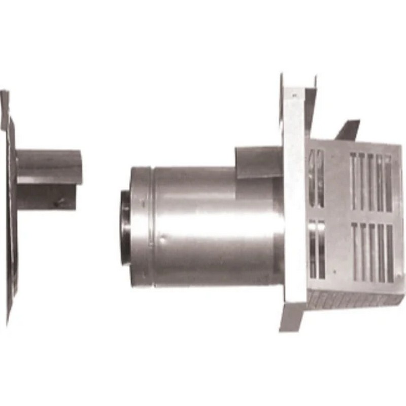 Majestic Horizontal Trapezoid Termination Short Flue 3-1/8 -4-3/4 Inch Includes SLP-WS