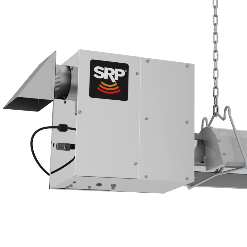 Superior Radiant T Series - TXR High Efficiency Two-Stage, 95,000 - 125,000 BTU, Propane Fired Infrared Tube Heater, Stainless Steel Sealed Burner
