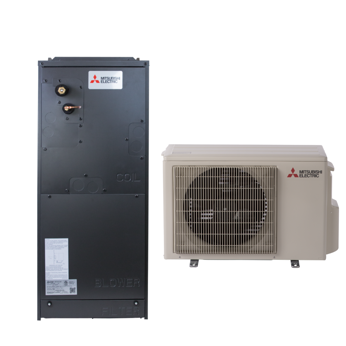 Mitsubishi 12,000 BTU 18 SEER MultiPositional MiniSplit Single Zone